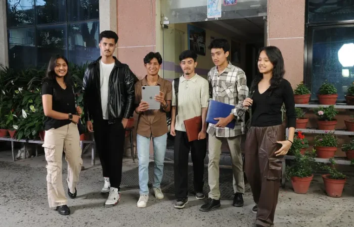 students standing for a picture
