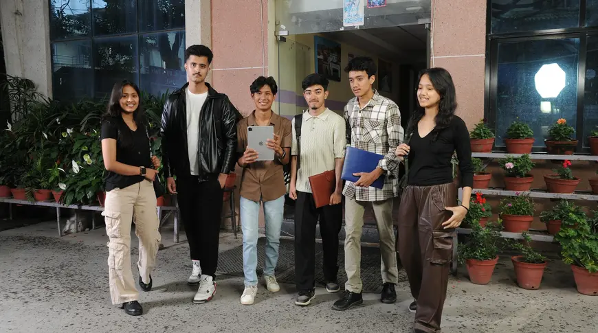 students standing for a picture