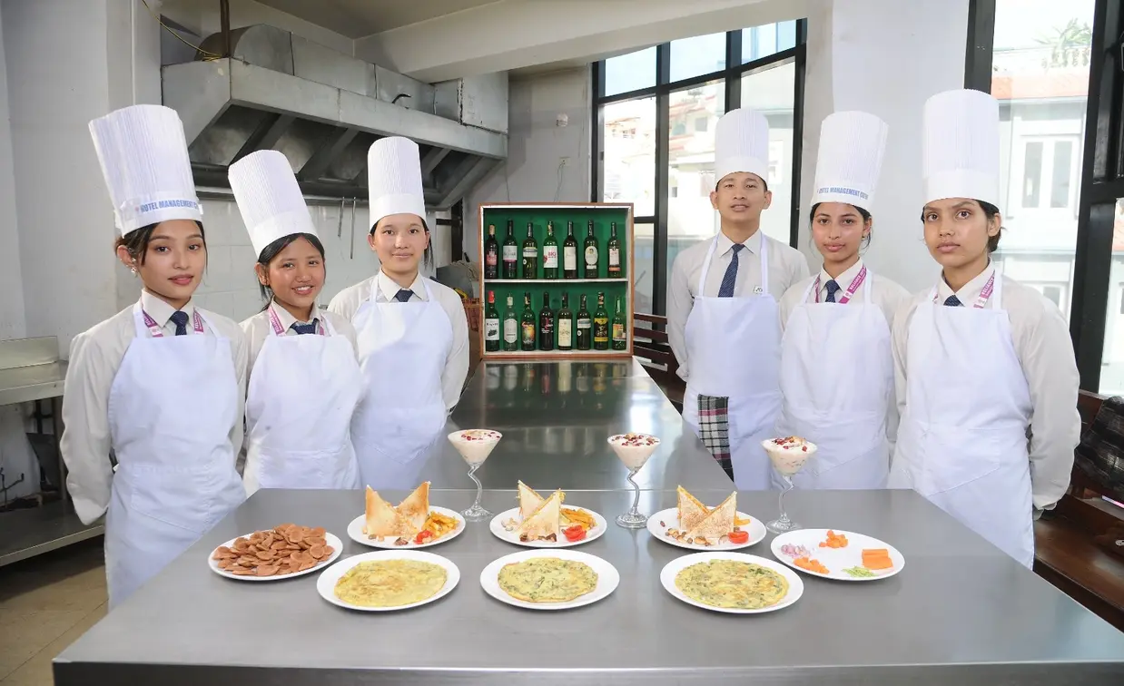 Hotel Management Food Presentation of HM students of RIA +2